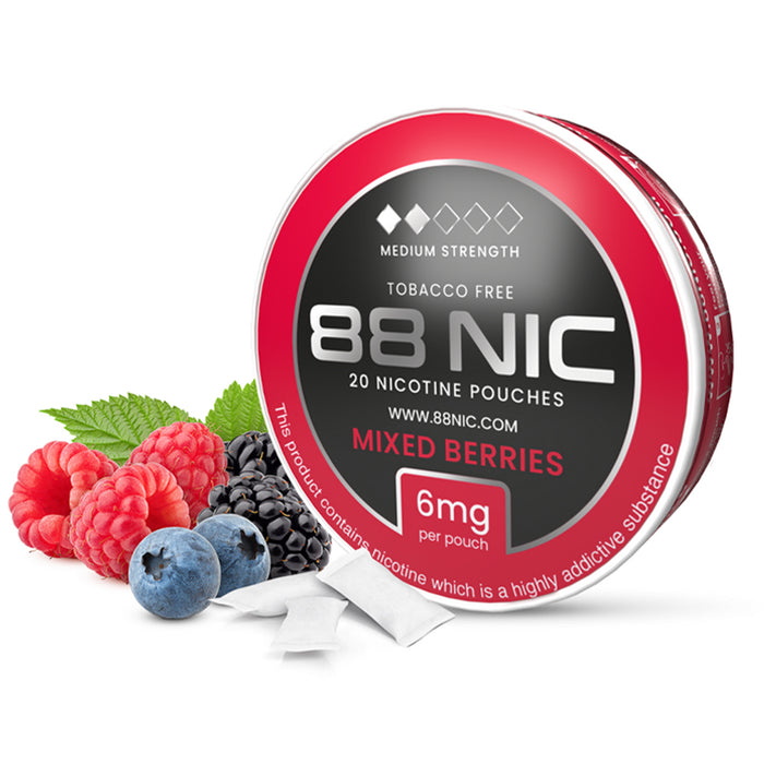 88 Nic Pouches - Mixed Berries